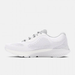 Chaussures Under Armour Charged Rogue 4 pour femme - White/Halo Gray/Metallic Silver - 3027005-100