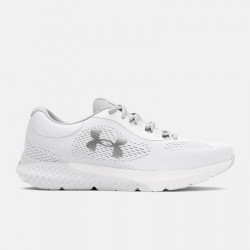 Under Armor Charged Rogue 4 Women's Shoes - White/Halo Gray/Metallic Silver - 3027005-100
