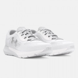 Under Armour Charged Rogue 4 Women's Shoes - White/Halo Gray/Metallic Silver - 3027005-100