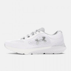 Chaussures Under Armour Charged Rogue 4 pour femme - White/Halo Gray/Metallic Silver - 3027005-100