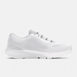 Under Armour Charged Rogue 4 Women's Shoes - White/Halo Gray/Metallic Silver - 3027005-100