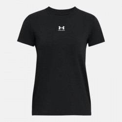 Under Armour Off Campus Core Short Sleeve Training Top for Women - Black/White - 1383648-001