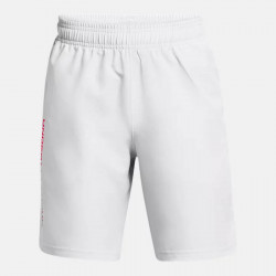Under Armour Woven Wordmark Shorts for Children (Boys 6-16 years) - Halo Gray/Red Solstice - 1383341-014