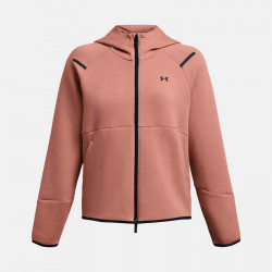 Under Armour Unstoppable Fleece Zip Hoodie for Women - Canyon Pink/Black - 1379842-696