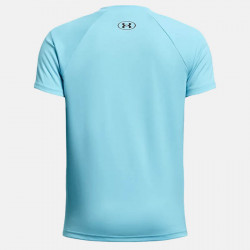 T-Shirt manches courtes Under Armour Tech Big Logo pour enfant (Garçon 6-16 ans) - Sky Blue/Black - 1363283-914