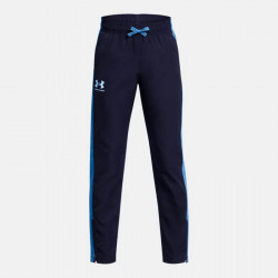 Pantalon Under Armour Sportstyle Woven pour enfant (Garçon 6-16 ans) - Midnight Navy/Viral Blue/White - 1370184-410