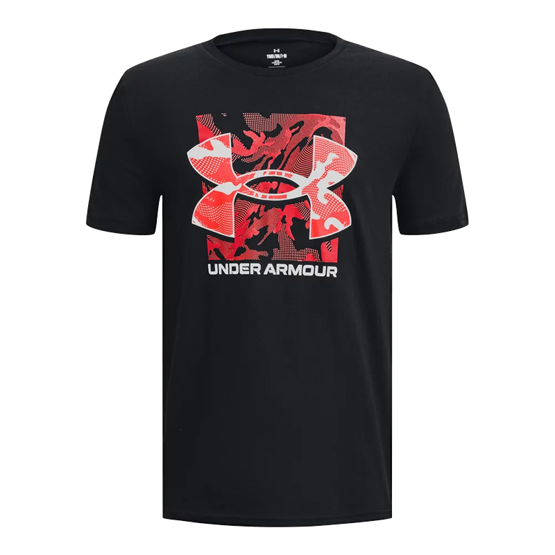 T-Shirt manches courtes Under Armour Box Logo Camo pour enfant (Garçon 6-16 ans)