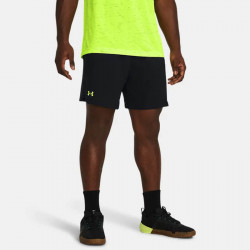Short Under Armour Vanish Woven 6In pour homme - Black/High Vis Yellow - 1373718-006