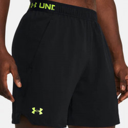 Short Under Armour Vanish Woven 6In pour homme - Black/High Vis Yellow - 1373718-006