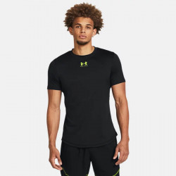 Under Armour Challenger Pro Train Short Sleeve Training Top for Men - Black/High-Vis Yellow - 1379452-001