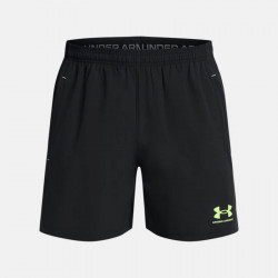 Under Armour Men's Challenger Pro Woven Shorts - Black/High-Vis Yellow - 1379454-002