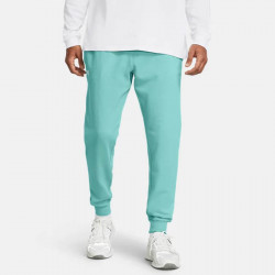 Pantalon Under Armour Rival Fleece pour homme - Radial Turquoise/White - 1379774-482