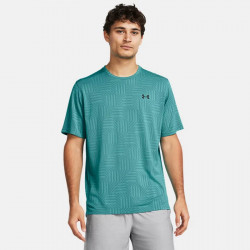 Under Armour Tech Vent Geotessa Short Sleeve Training Top for Men - Hydro Teal/Black - 1382182-449