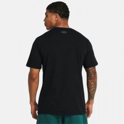 Under Armour Colorblock Wordmark Short Sleeve T-Shirt for Men - Black/White - 1382829-001