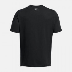 T-Shirt manches courtes Under Armour Colorblock Wordmark pour homme - Black/White - 1382829-001