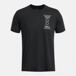 T-Shirt manches courtes Under Armour Dusk To Dawn Skul pour homme - Black/White - 1382833-001
