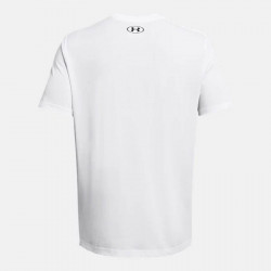 T-Shirt manches courtes Under Armour Sportstyle Logo Update pour homme - White/Black - 1382911-100