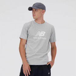 New Balance Athletics Jersey Short Sleeve T-Shirt for Men - Gray - MT41502AG