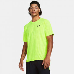 Under Armour Tech Vent Geotessa short-sleeved training top for men - High Vis Yellow/Black - 1382182-731
