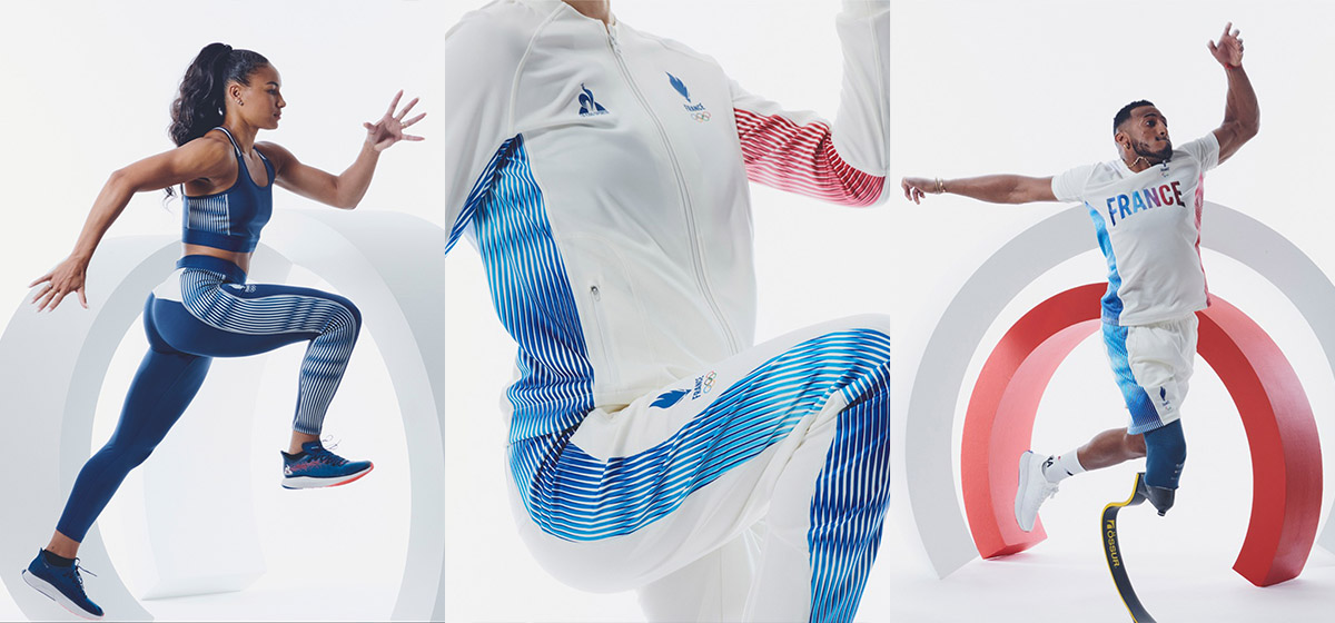 Training outfits for the French team for the Paris 2024 Olympic and Paralympic Games
