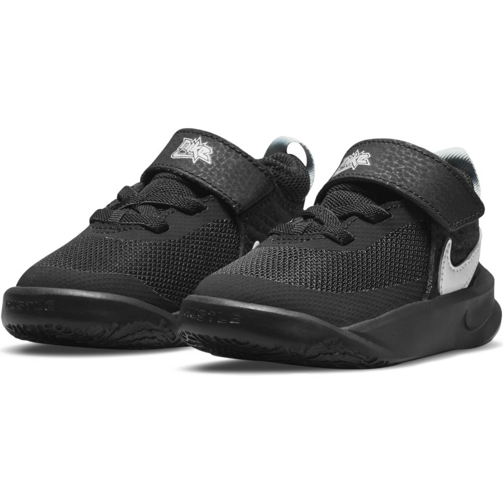 Chaussures pour bébé Nike Team Hustle D 10 - Noir/Argent