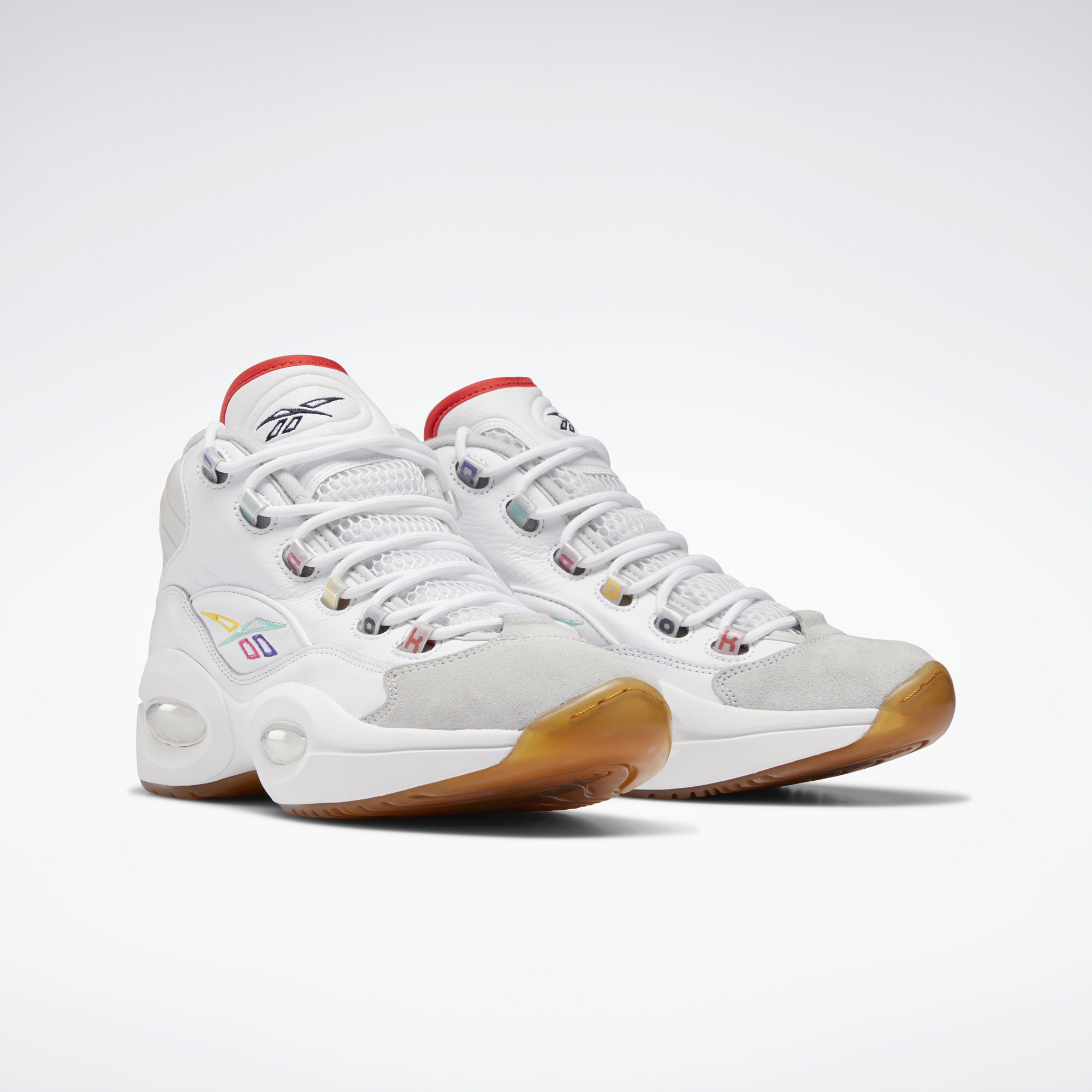 Chaussures de basketball pour homme Reebok Question mid - Cloud White / Vector Navy / Pure Grey 2