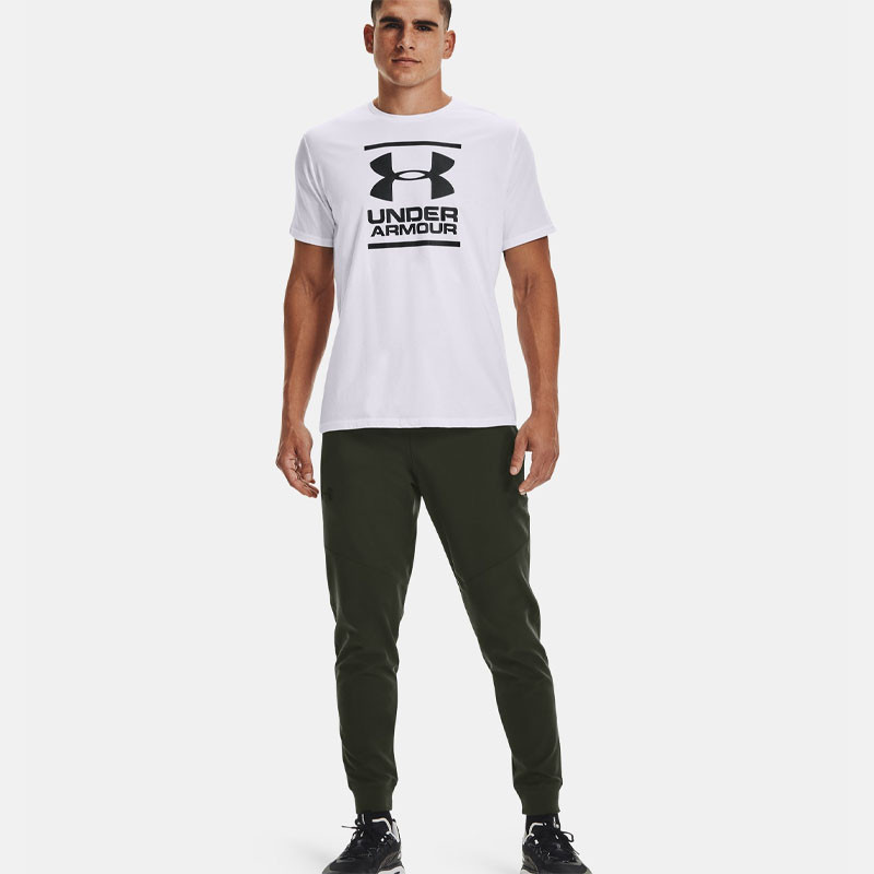 T-shirt homme Under Armour GL Foundation - Blanc/Noir - 1326849-100