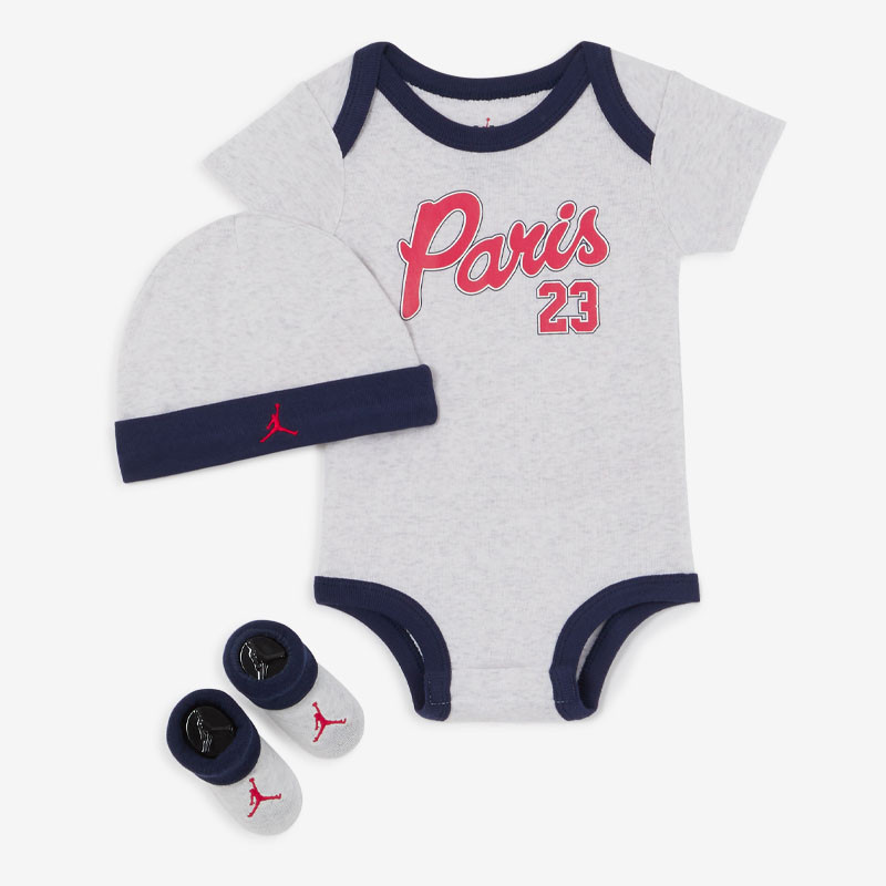 Set/Kit Jordan Paris Saint-Germain Newborn Set (Boy: 0-12 months) - Birch Heater - NJ0491-001