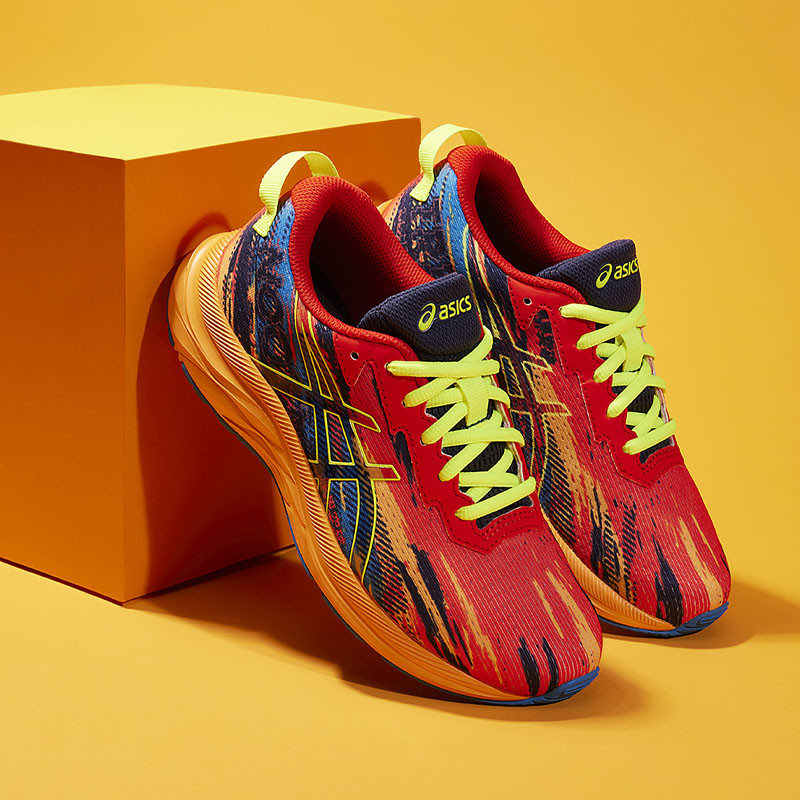 Chaussures enfant Asics Gel-Noosa Tri 13 GS (36-40) - Cherry Tomato/Safety Yellow - 1014A209-800