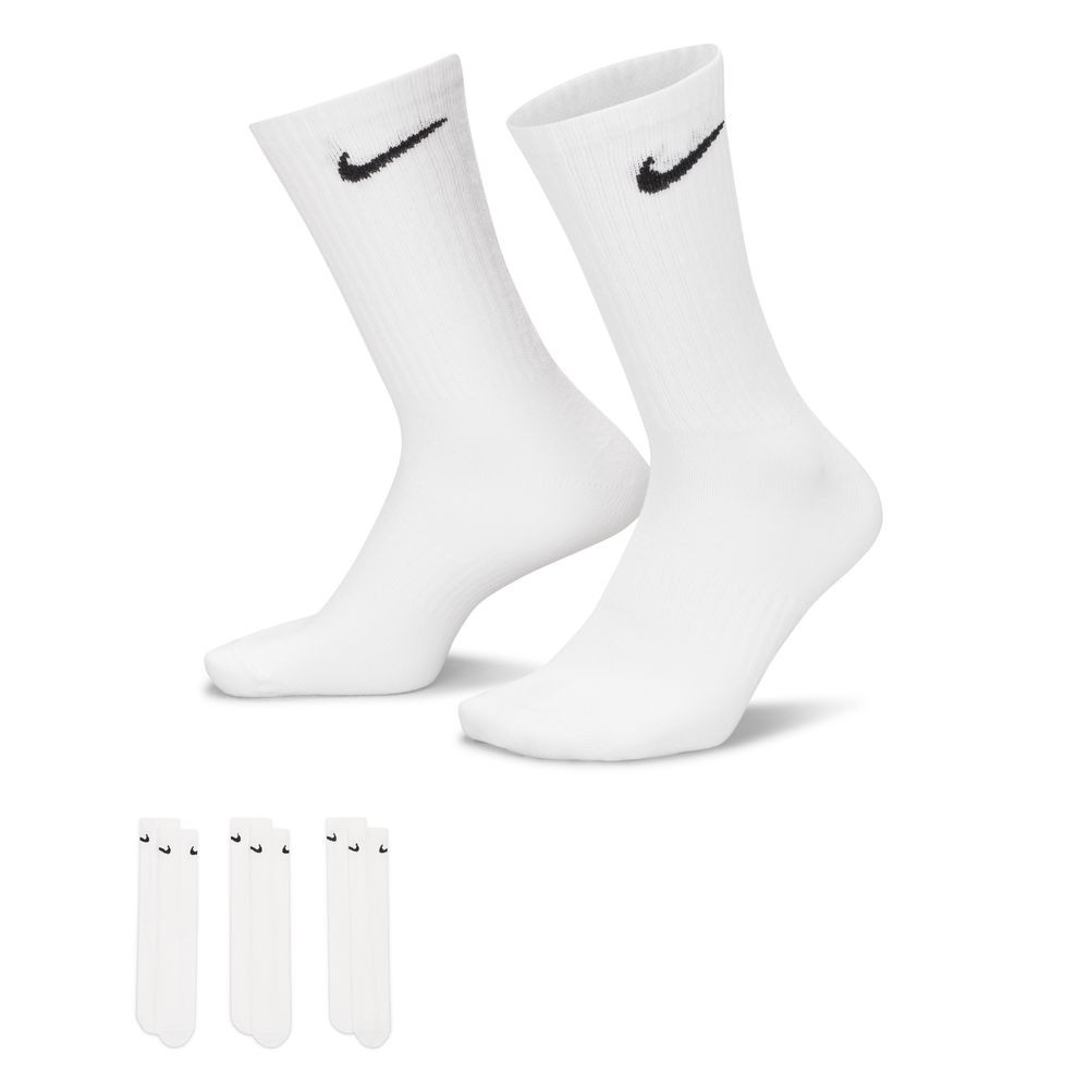 Nike Everyday Lightweight Socks 3-Pack - White - SX7676-100