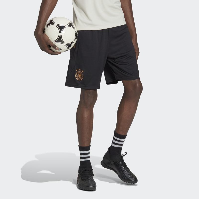 adidas Germany (DFB) Men's Football Training Shorts - Black - HF3987