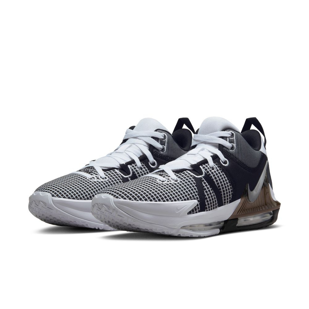 DM1123-100 - Nike LeBron Witness 7 Basketball Shoes - White/Metallic Silverer-Black