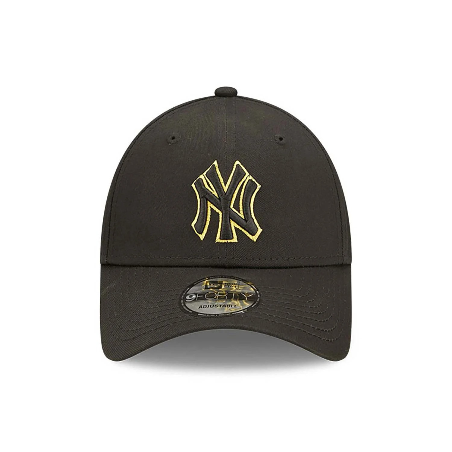 New Era 9Forty New York Yankees Team Outline Cap - Black - 60298630
