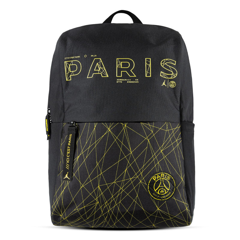 Jordan Paris Saint-Germain Fourth Essentials Backpack - Black/Yellow - 9A0740- 023