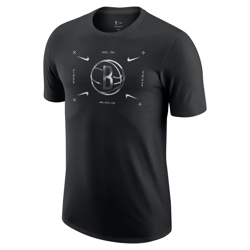 T-shirt manches courtes Nike Brooklyn Nets - Noir - DZ0260-010
