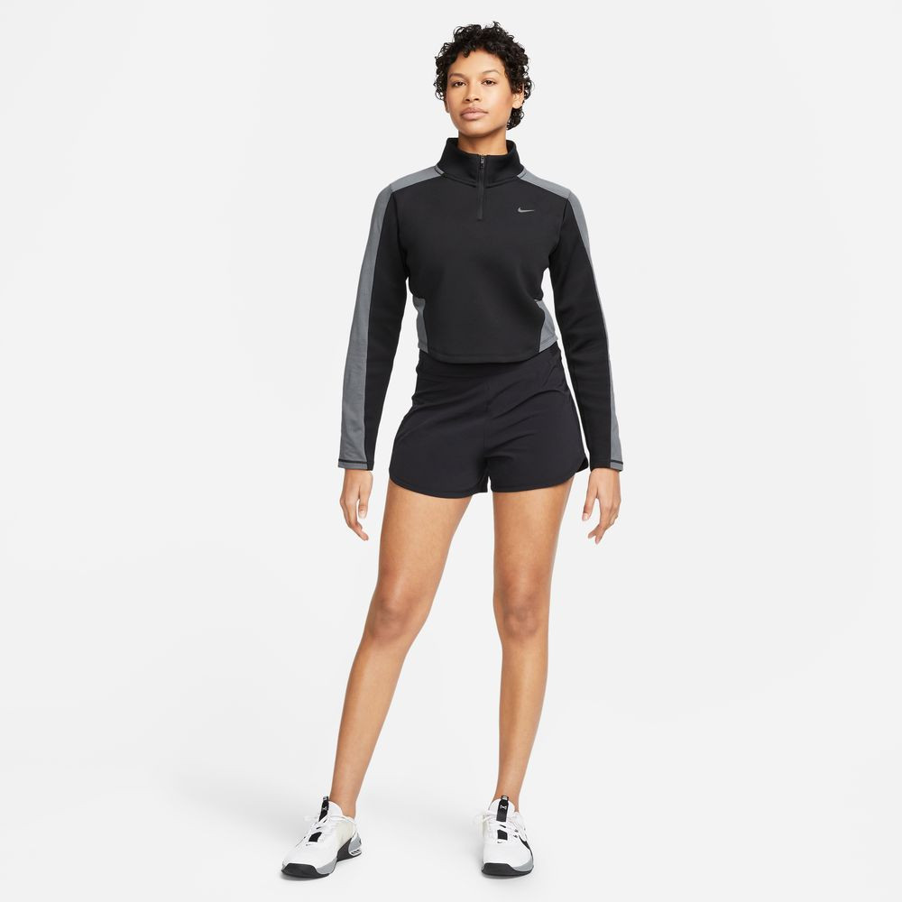 Short femme Nike Dri-FIT Bliss - Noir/Argent réfléchissant - DX6018-010