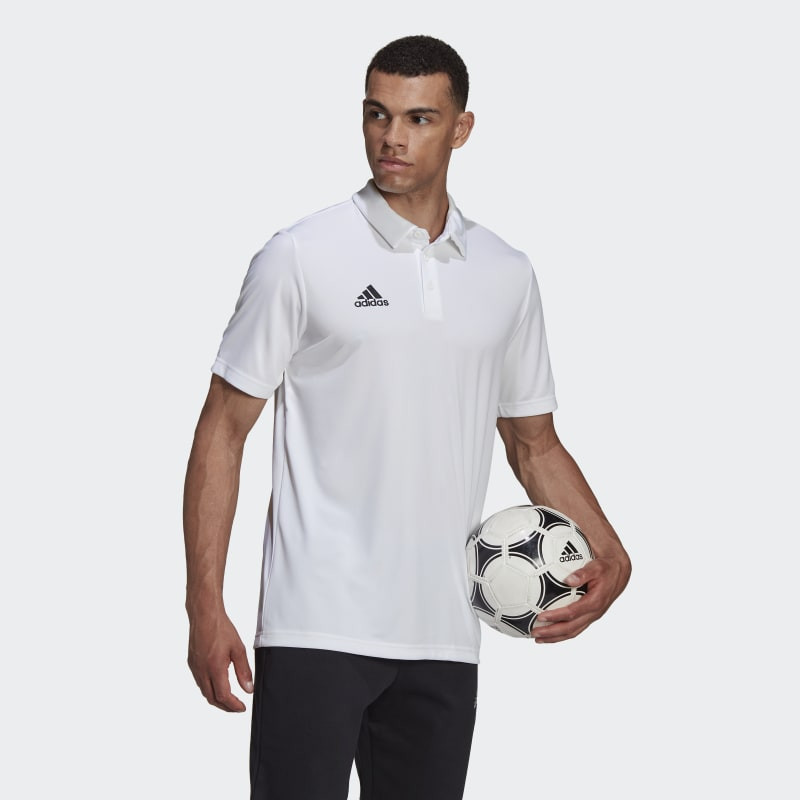 adidas Entrada 22 Men's Football Polo Shirt - White - HC5067