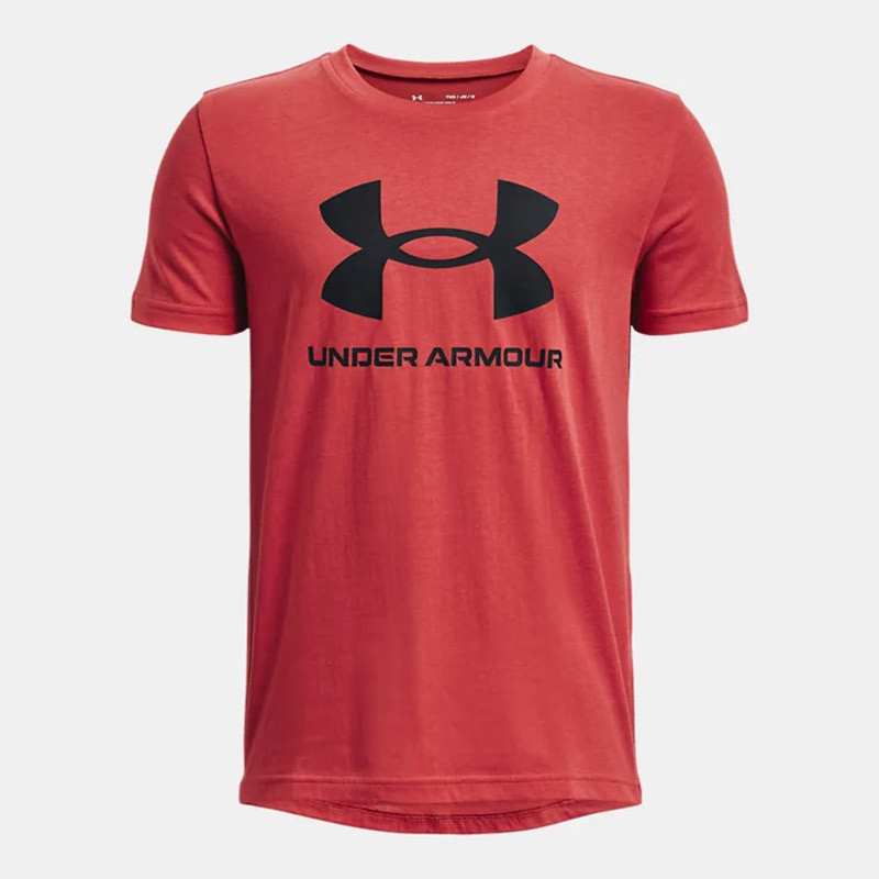 T-shirt enfant Under Armour Sportstyle Logo - Rouge/Noir - 1363282-638