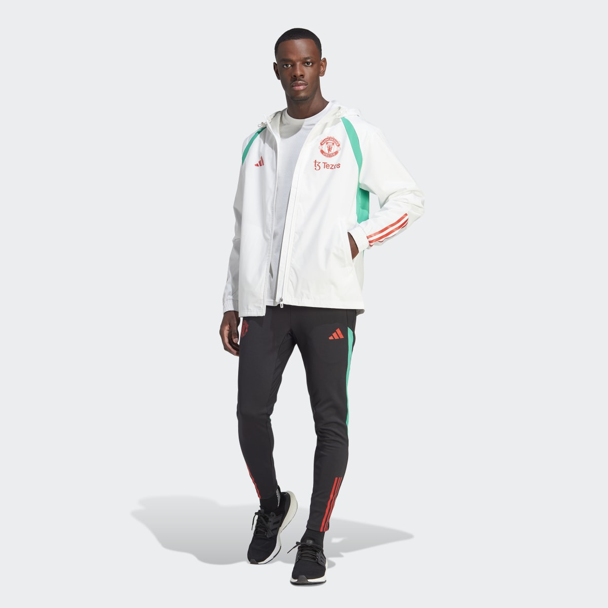 Manchester United adidas Training All-Weather Jacket - White
