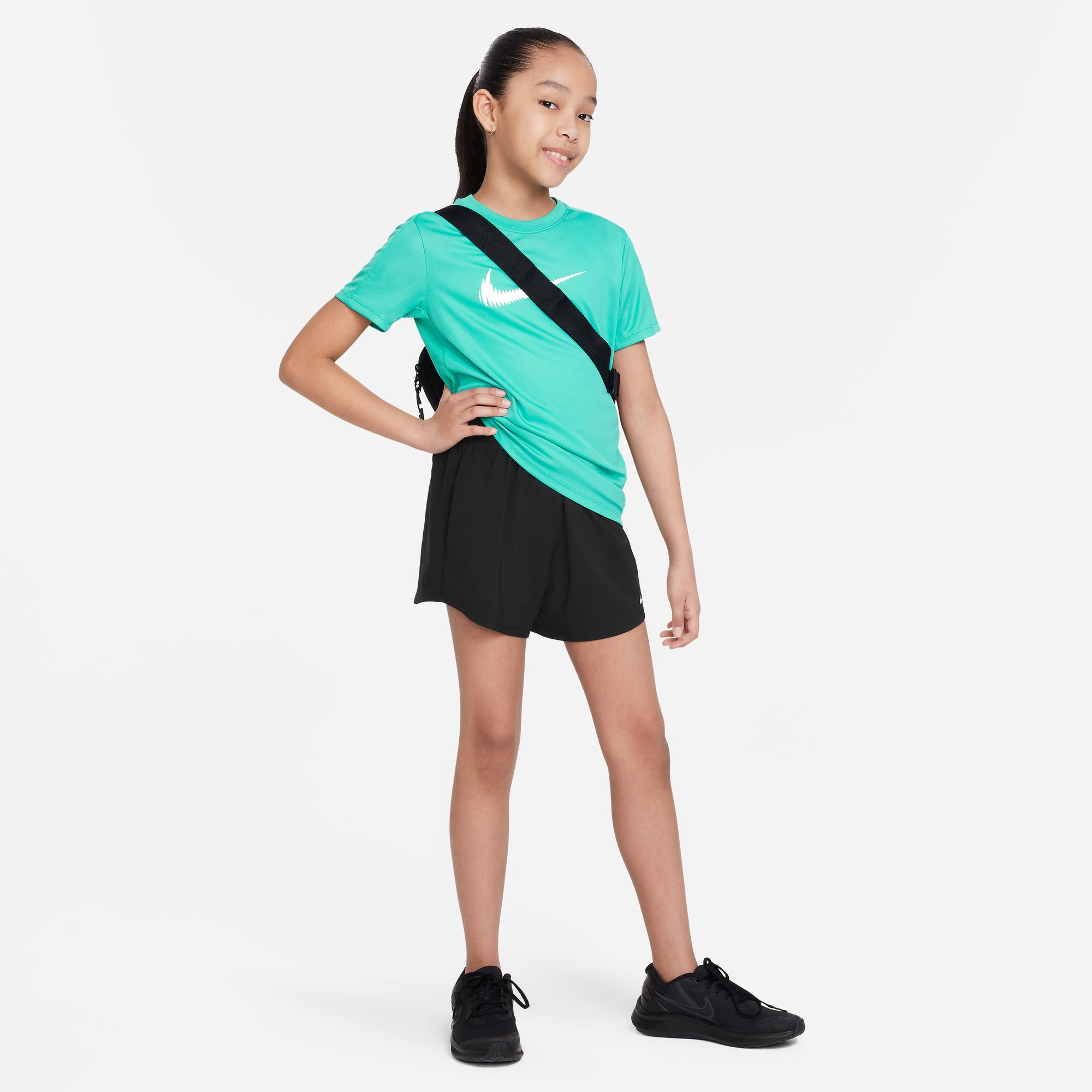 Nike Trophy23 Children's Short-Sleeved Top - Clear Jade Ii/White - FD3965-317