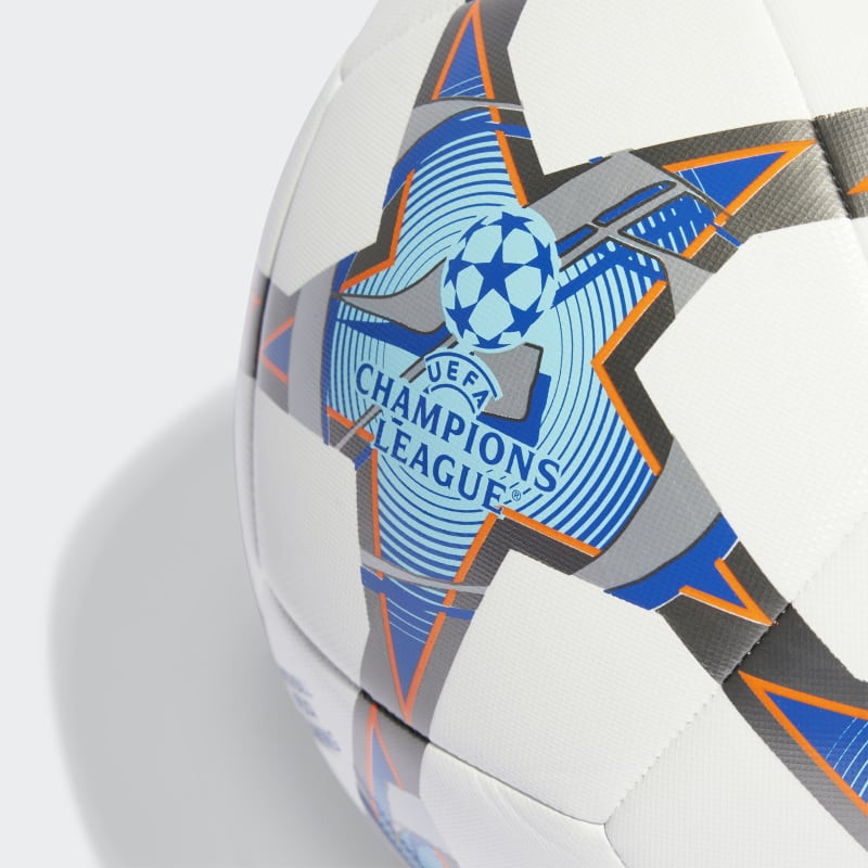 adidas UEFA Champions League Training 23/24 group stage football - White/Silver/Cyan/Purple - IA0952