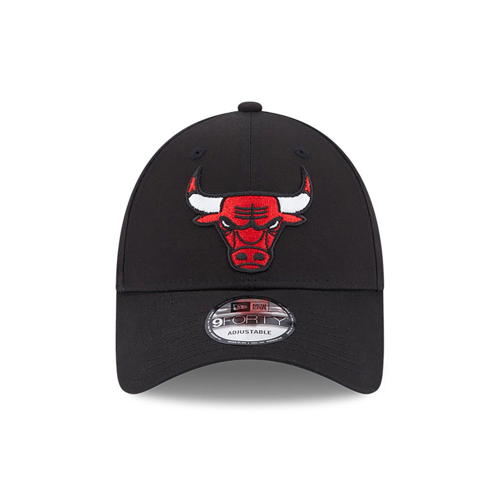 New Era 9Forty NBA Chicago Bulls Team Side Patch Adjustable Cap - Black - 60364397