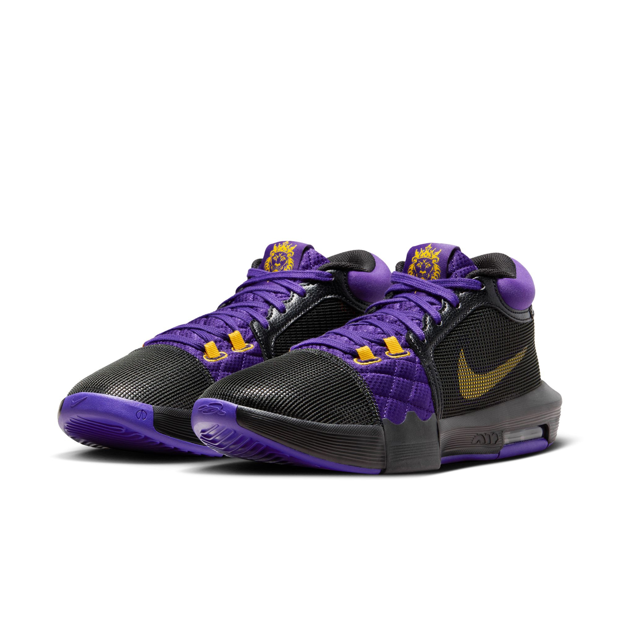 Chaussures Nike Lebron Witness VIII - Black/University Gold-Field Purple - FB2239-001