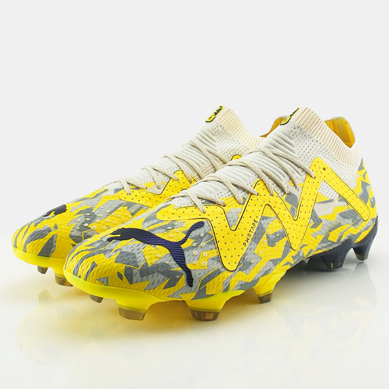 Puma Future Ultimate FG/AG football cleats - Sedate Gray-Asphalt-Yellow Blaze - 107355 04