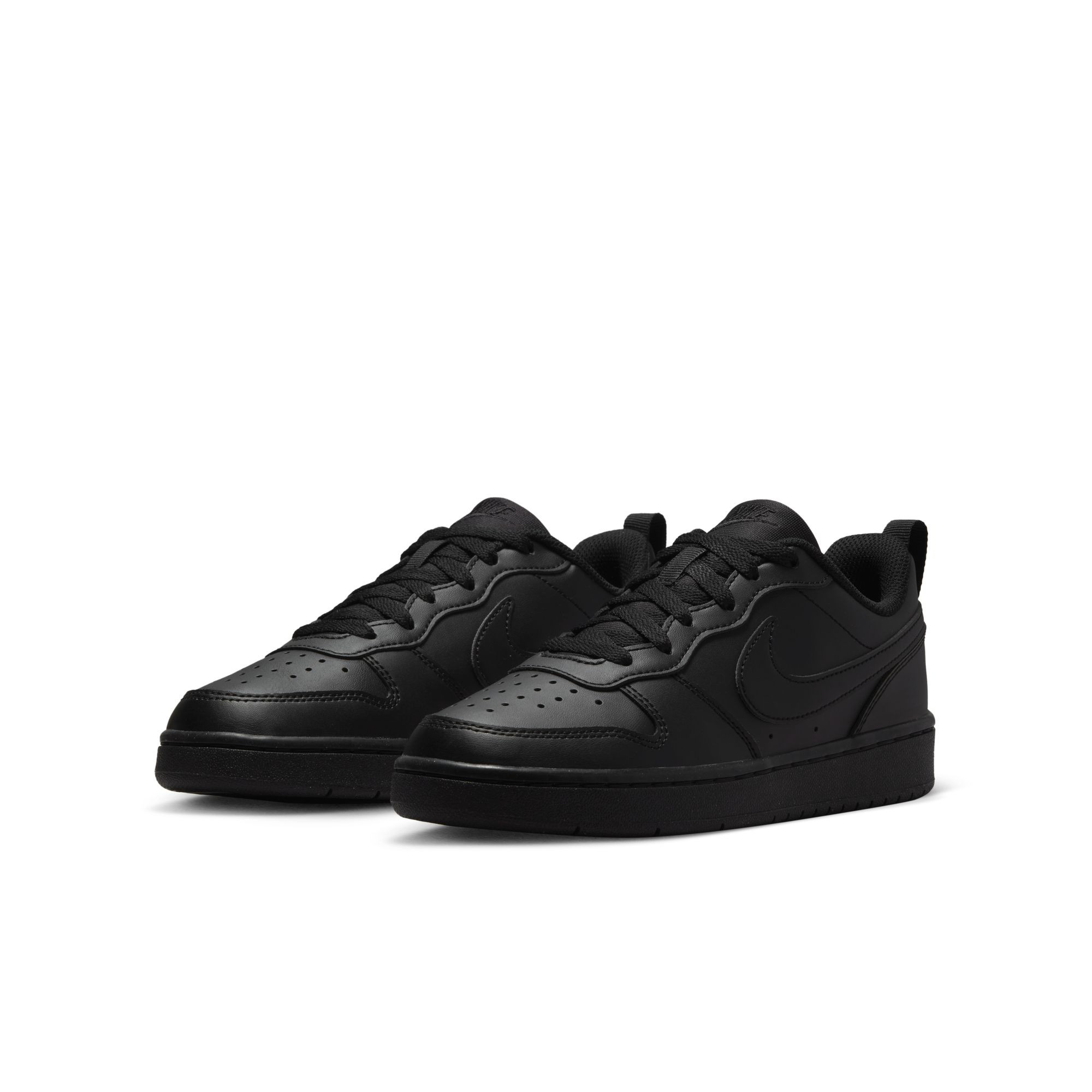 Kids\' Black/Black - Borough Court Recraft Nike (GS) Low Shoes