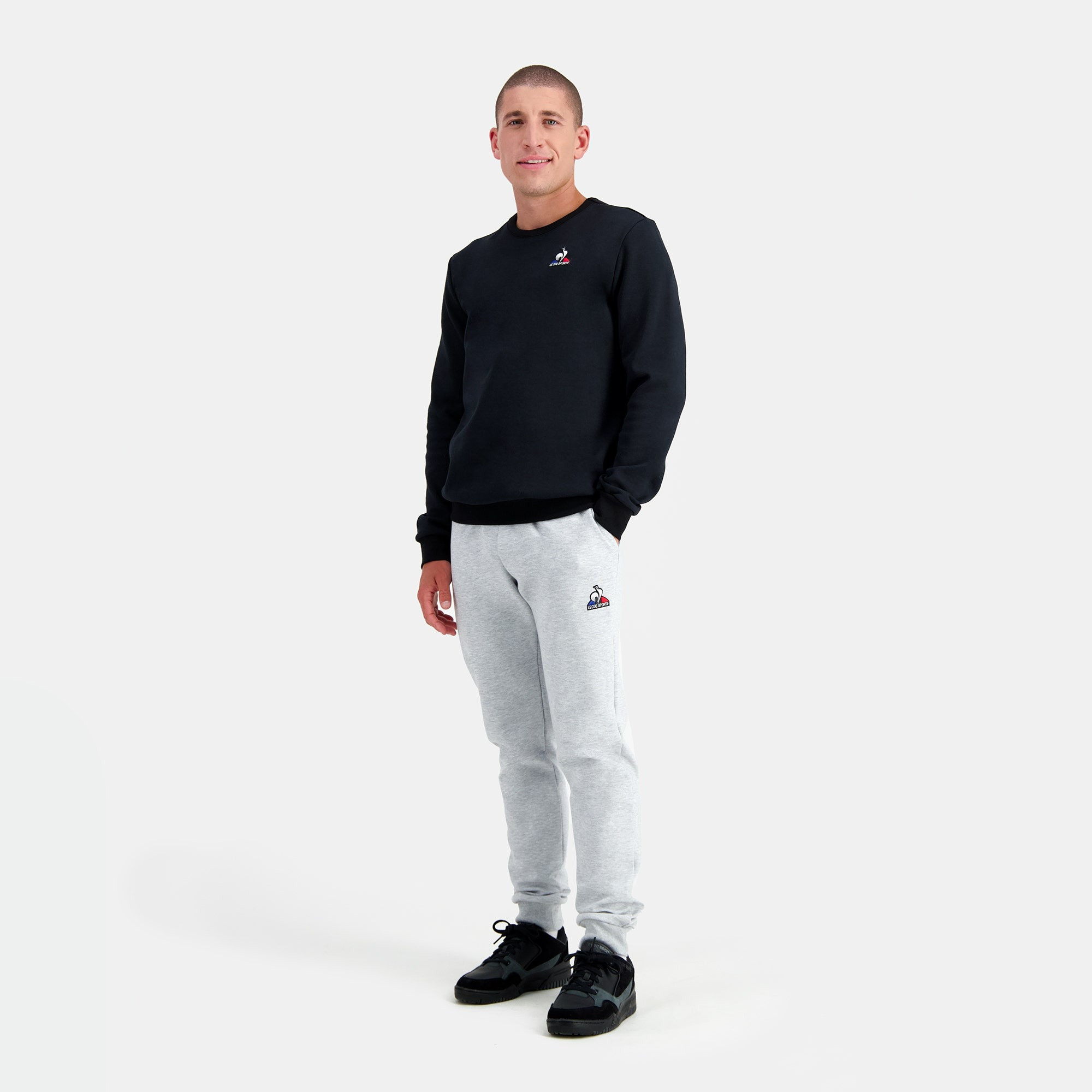 Le Coq Sportif Essentials crew sweatshirt for men - Black - 2310557