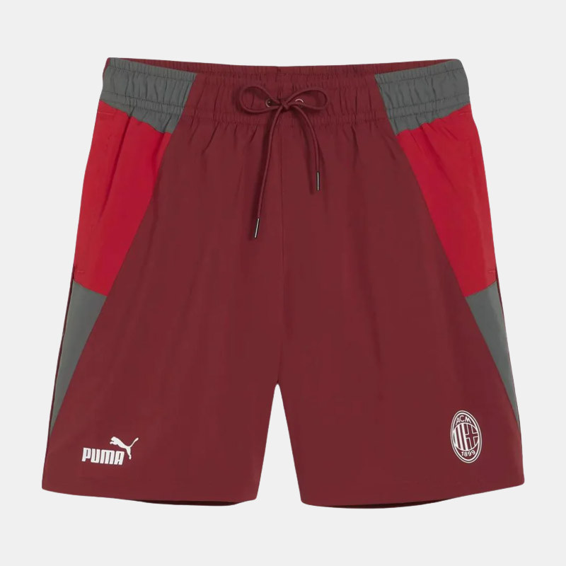Puma Milan Ac 2024 Woven Men's Football Shorts - Red/Grey - 777115 01