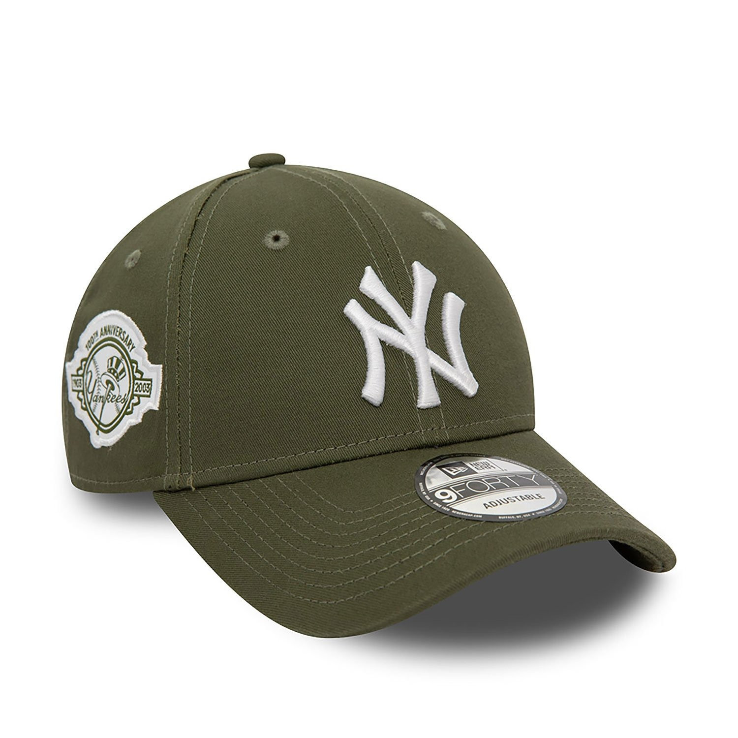 New Era 9Forty MLB New York Yankees Side Patch Unisex Adjustable Cap - Green - 60435138